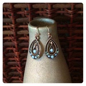 $⬇️ Relax ☀️ by the 🌊 Turquoise & Silver Earrings